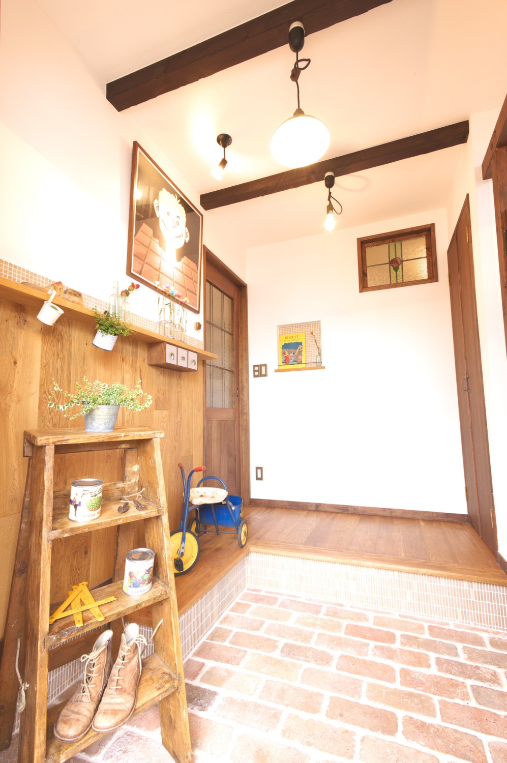 北欧レトロアンティークな暮らし漂う家 京都 滋賀で建てる自然素材の注文住宅 建築設計事務所 ゆずデザイン